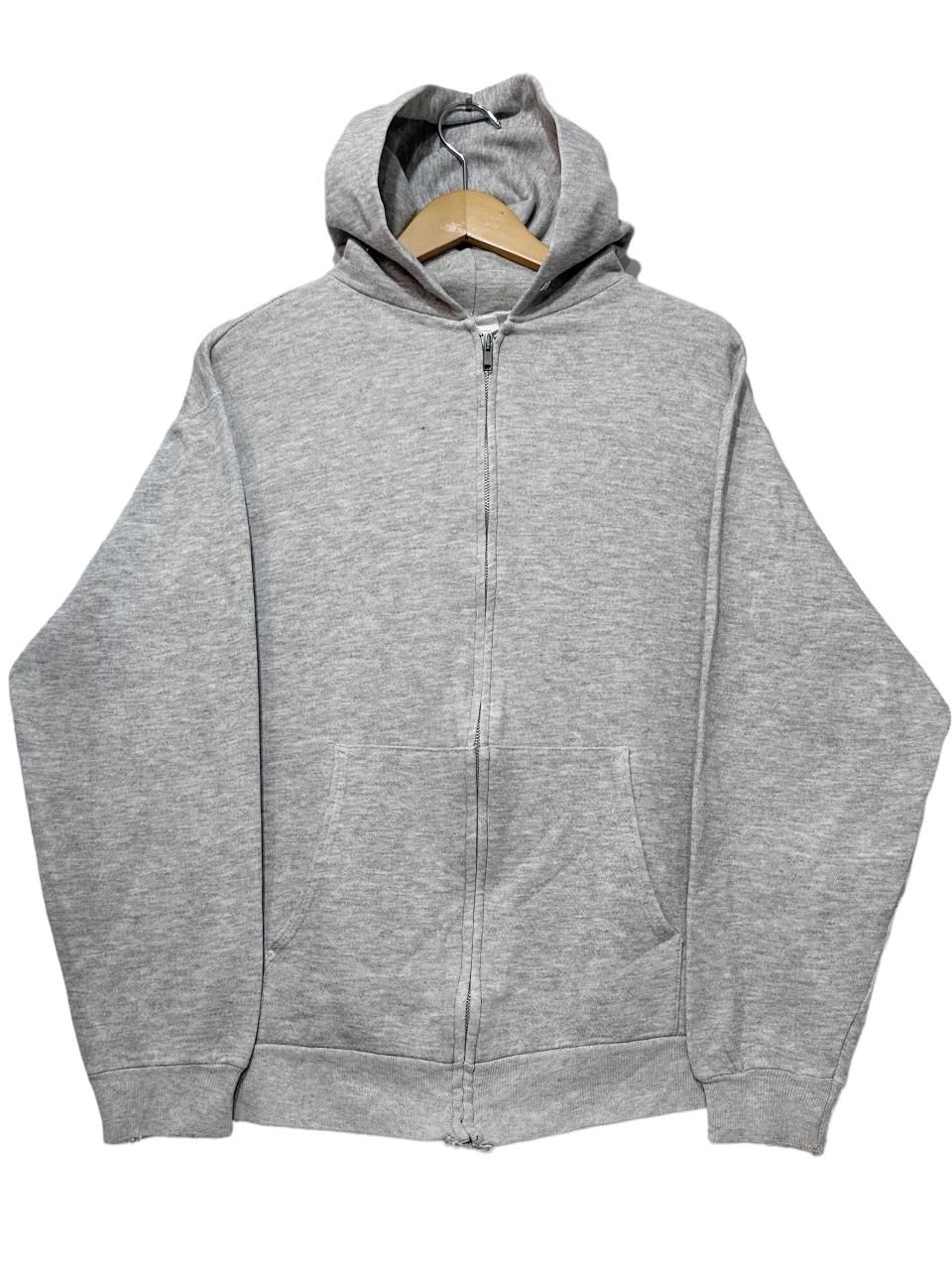 USA製 80s Hanes Zip Up Plain Sweat Hoodie 灰 L ヘインズ USA製 80s Hanes Zip Up Plain Sweat Hoodie 灰 L ヘインズ