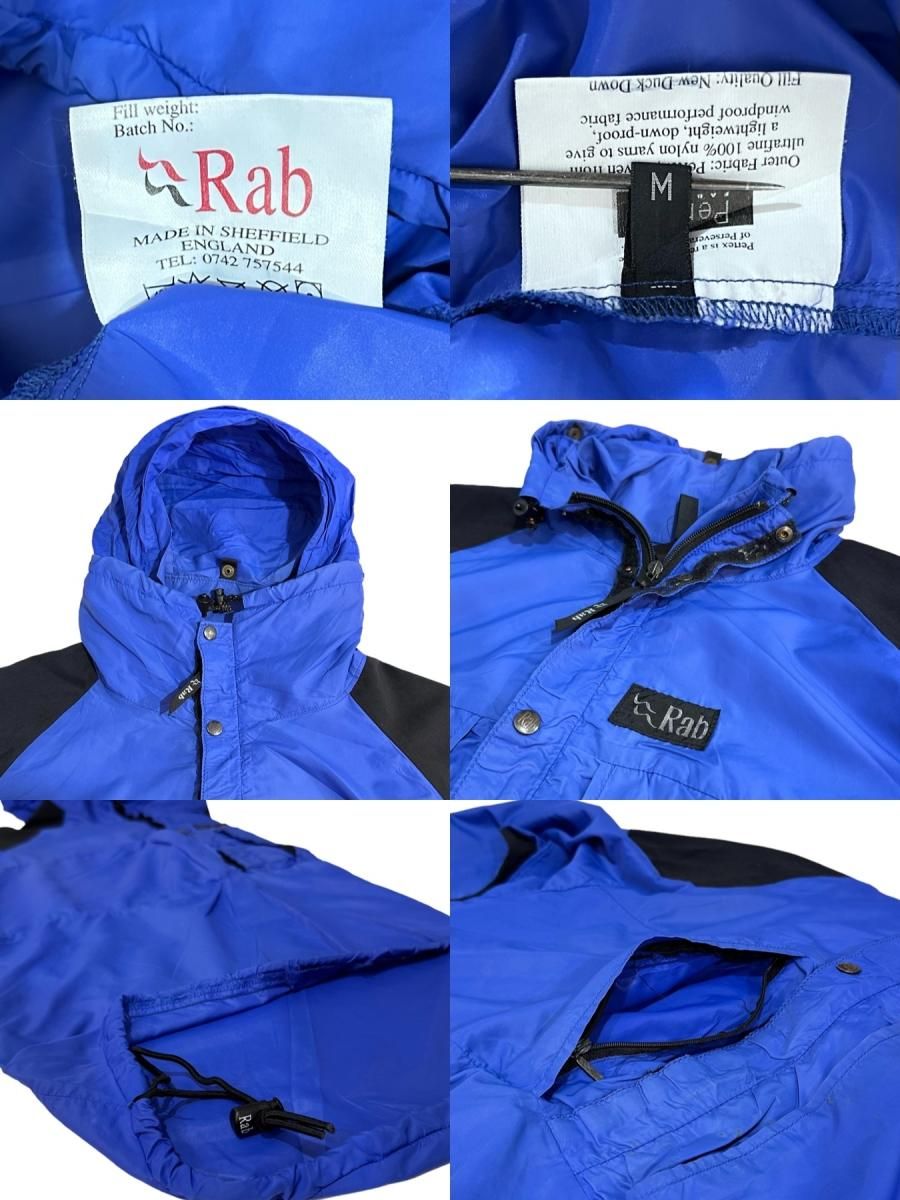 イングランド製 90s Rab Pertex Nylon Anorak Parka 青 M ラブ イングランド製 90s Rab Pertex Nylon Anorak Parka 青 M ラブ