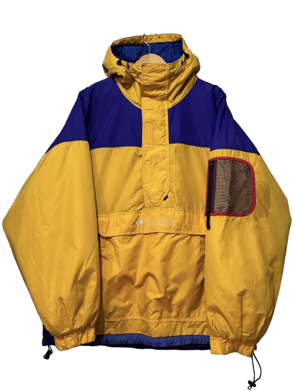 97年製 Columbia Challenger Padding Pullover Jacket 黄青 XL 97年製 Columbia Challenger Padding Pullover Jacket 黄青 XL