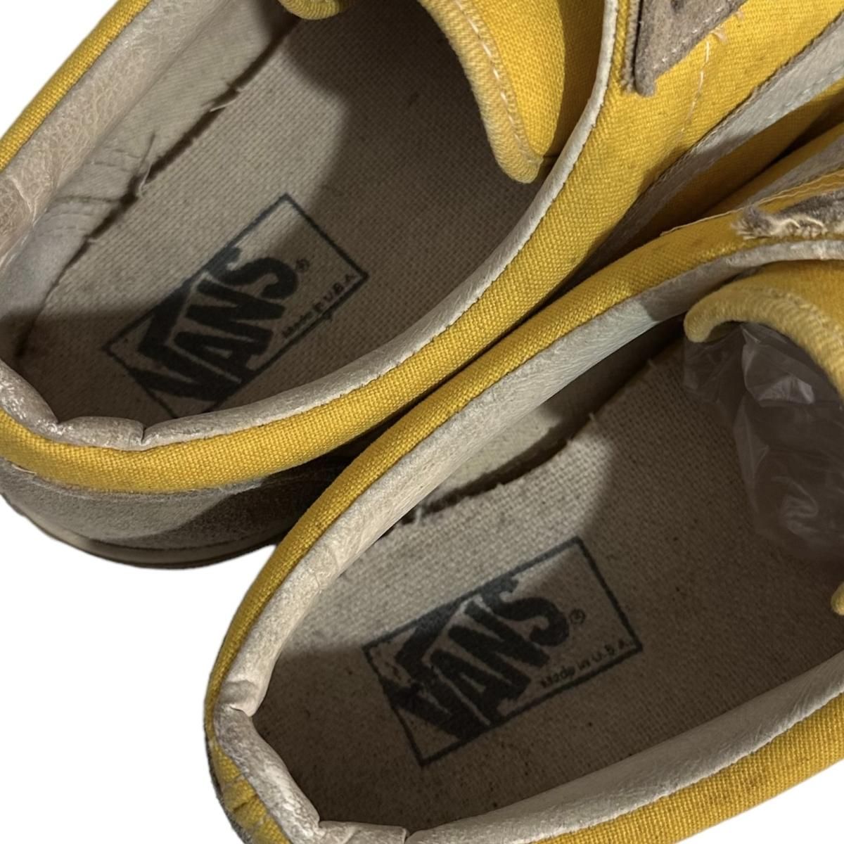 USA製 90s VANS OLD SKOOL (JAZZ) 黄 US9.5/27.5cm バンズ オールドスクール ジャズ キャンバス スエード アメリカ製 イエロー 古着 - NEWJOKE ONLINE STORE USA製 90s VANS OLD SKOOL (JAZZ) 黄 US9.5/27.5cm バンズ オールドスクール ジャズ キャンバス スエード アメリカ製 イエロー 古着 - NEWJOKE ONLINE STORE
