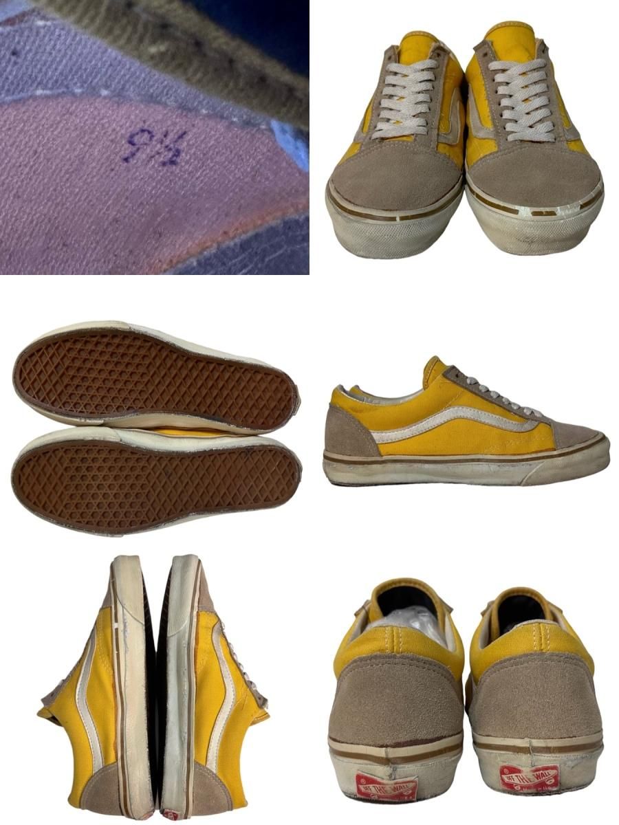 USA製 90s VANS OLD SKOOL (JAZZ) 黄 US9.5/27.5cm バンズ USA製 90s VANS OLD SKOOL (JAZZ) 黄 US9.5/27.5cm バンズ