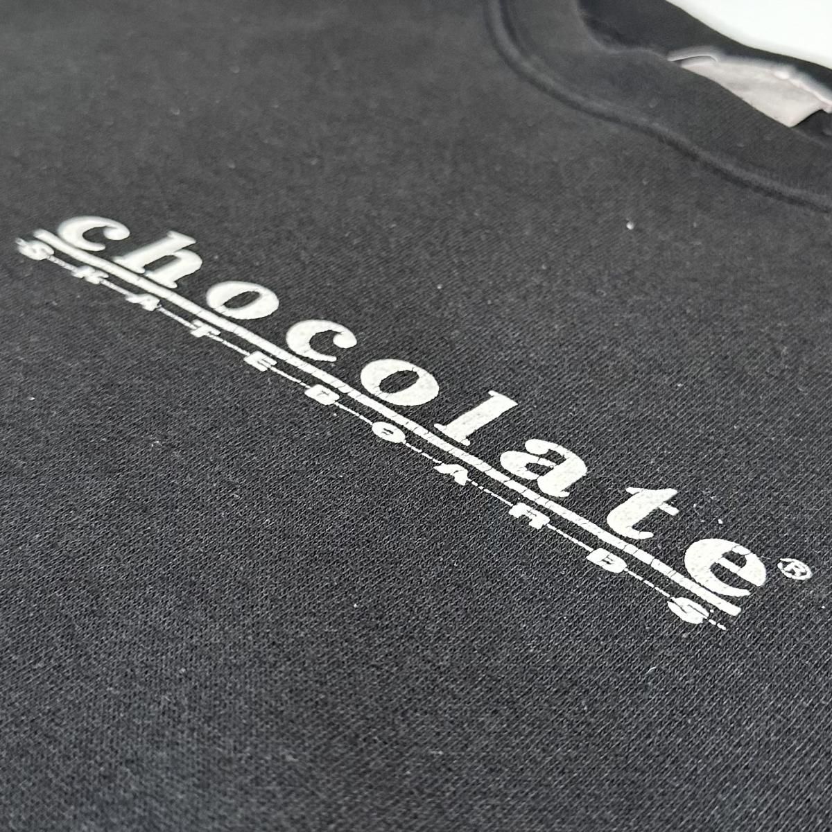 90s Chocolate Skateboards Logo Sweatshirt 黒 L チョコレート 90s Chocolate Skateboards Logo Sweatshirt 黒 L チョコレート