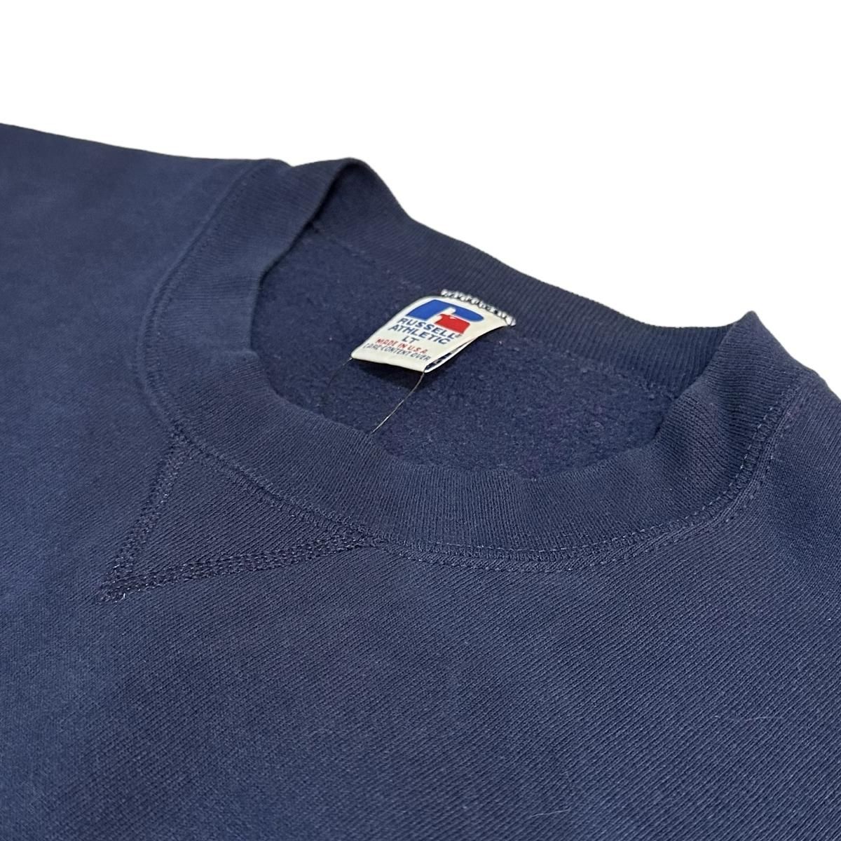 USA製 90s RUSSELL ATHLETIC Plain Sweatshirt 紺 L-TALL
