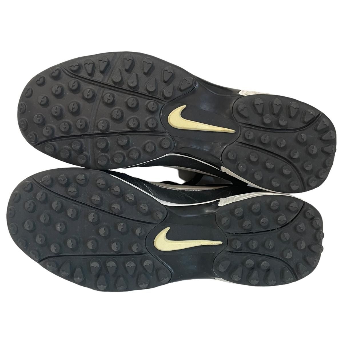 05年製 NIKE TIEMPO MYSTIC TF PLUS 黒白 US8.5/26.5cm ナイキ