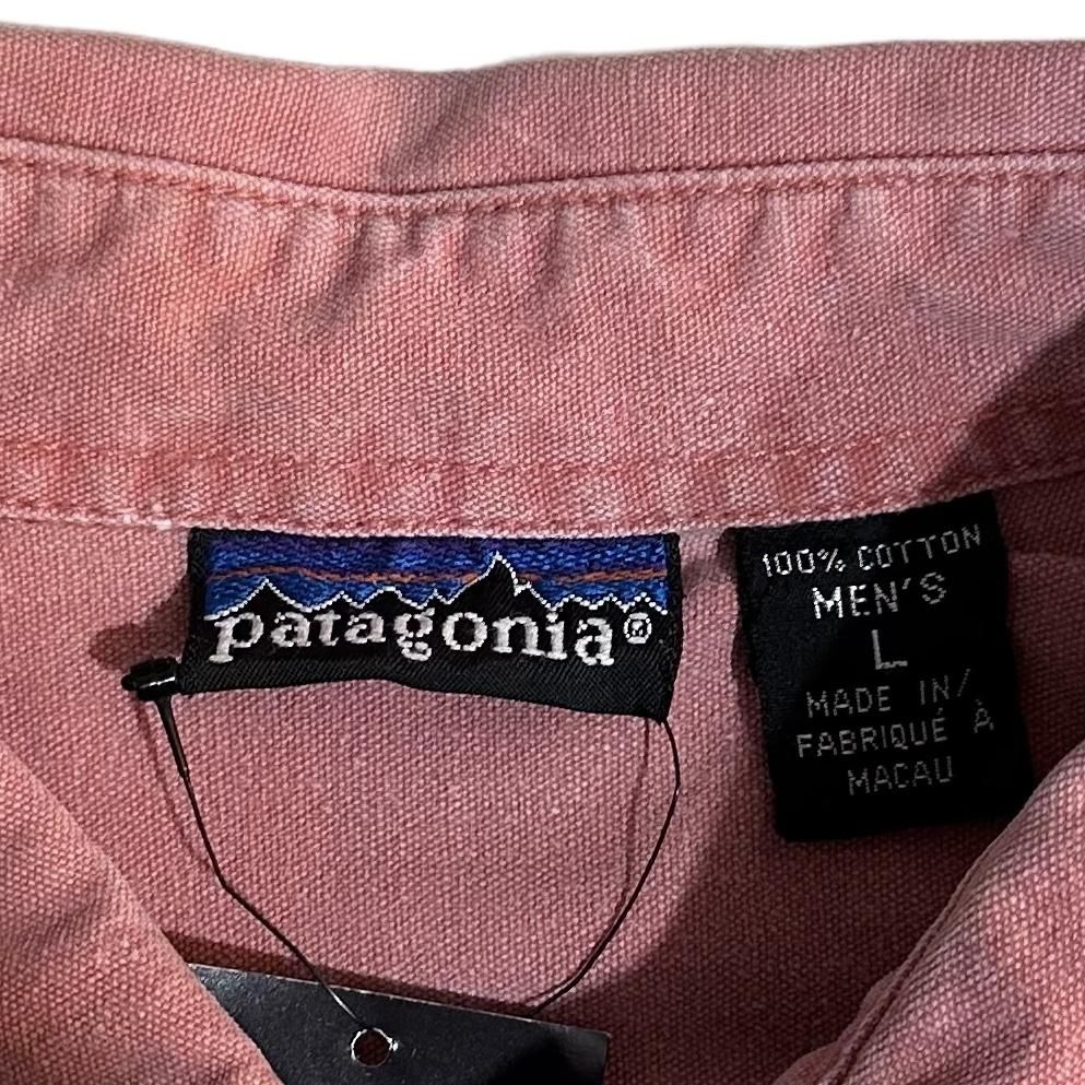 91年製 patagonia Original Canvas Shirt 薄赤 L 90s パタゴニア