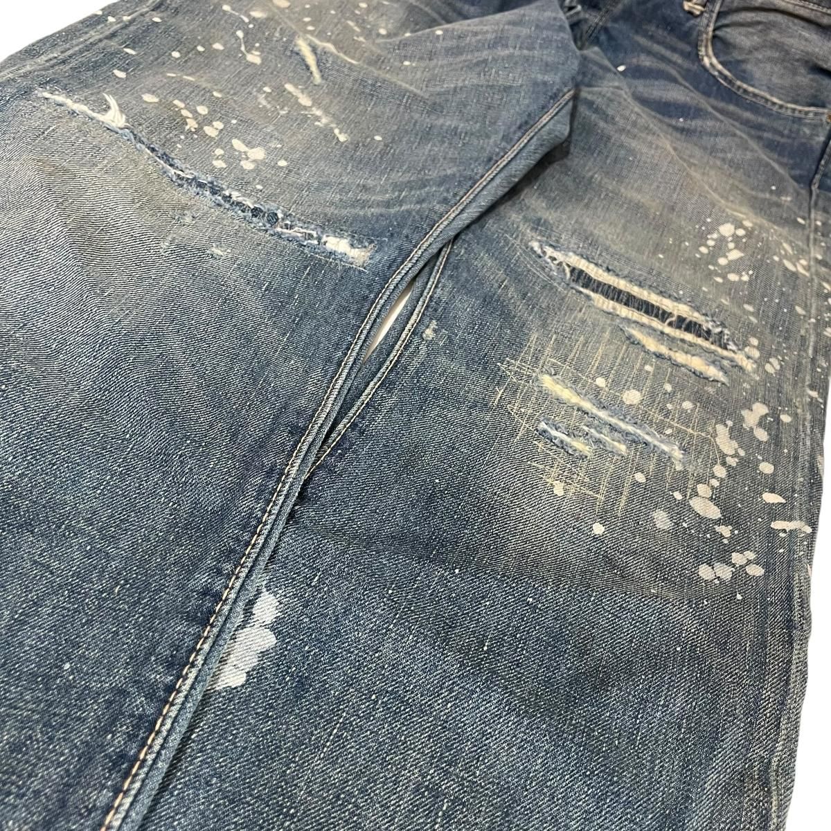 Ralph Lauren Damage Denim 青 W35×L33 ラルフローレン デニム Ralph Lauren Damage Denim 青 W35×L33 ラルフローレン デニム