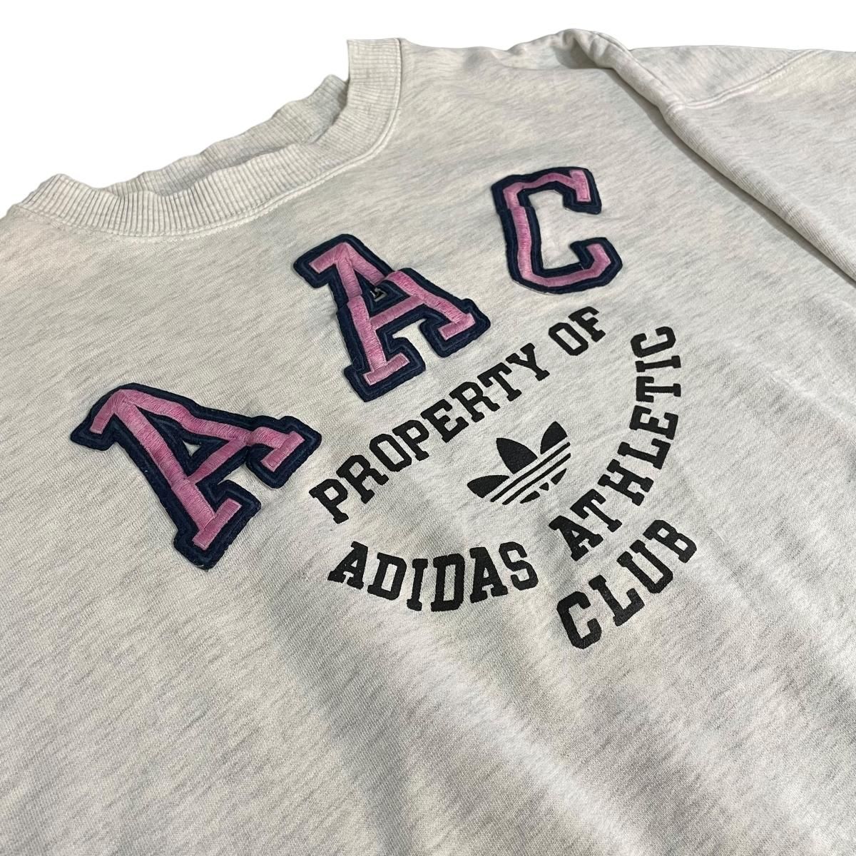 80s adidas Logo Print Sweatshirt 灰 L相当 アディダス 80s adidas Logo Print Sweatshirt 灰 L相当 アディダス
