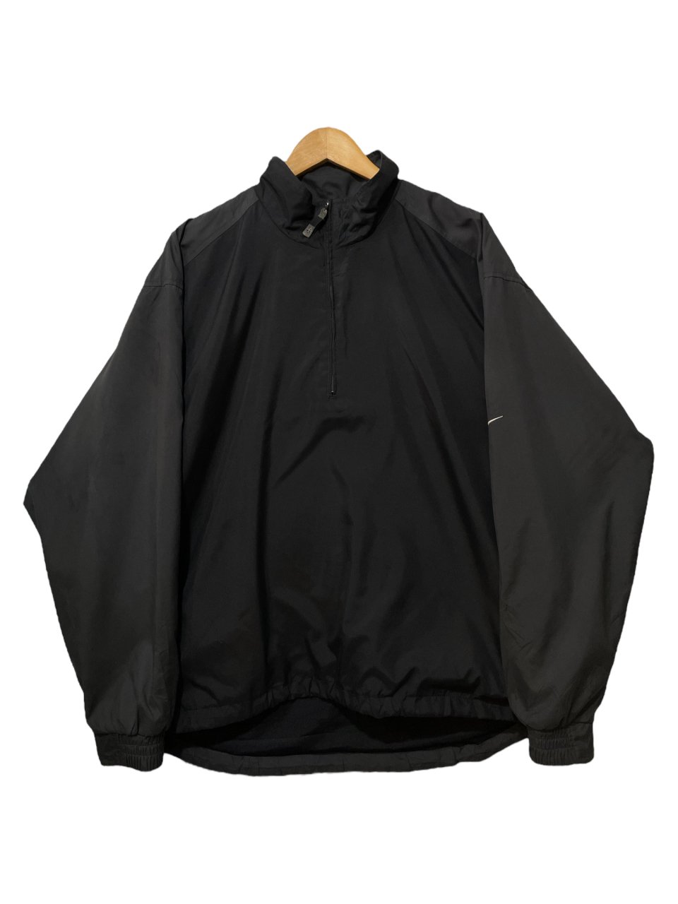 01年製 NIKE GOLF Half Zip Pullover Jacket 黒 M 00s ナイキ ゴルフ