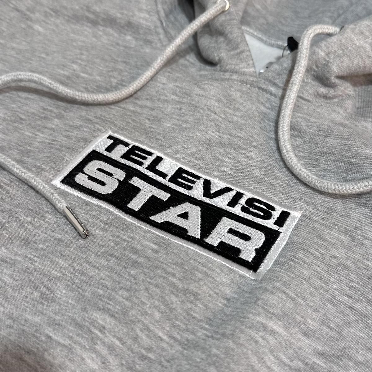 新品 TELEVISI STAR Box Logo Hoodie (GREY) XL テレビジスター 新品 TELEVISI STAR Box Logo Hoodie (GREY) XL テレビジスター