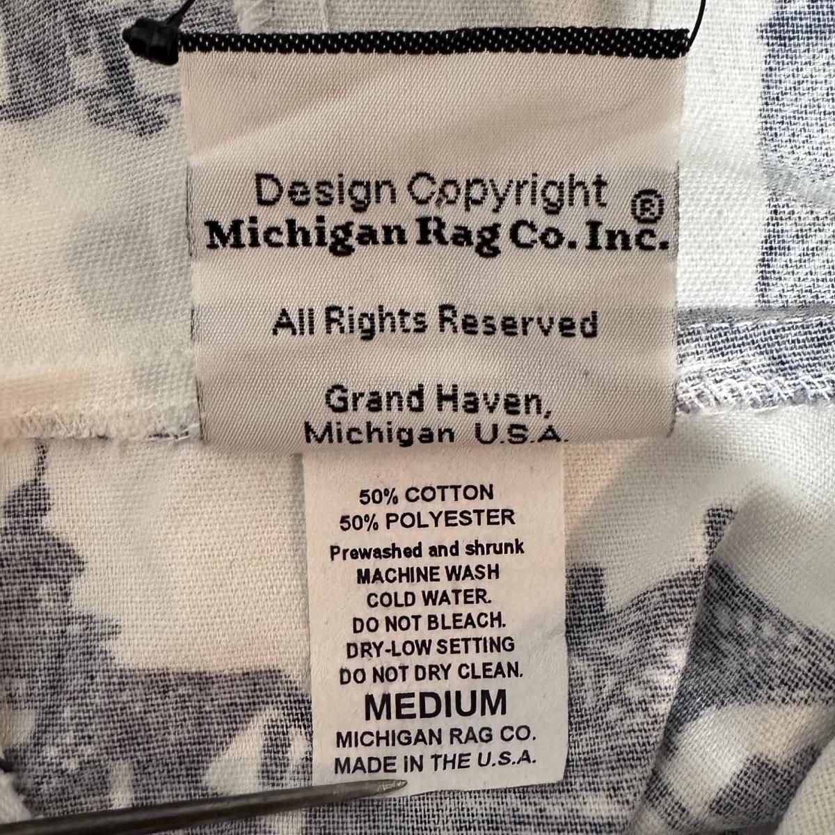 USA製 90s MICHIGAN RAG Cotton Hooded Jacket 白 M ミシガン USA製 90s MICHIGAN RAG Cotton Hooded Jacket 白 M ミシガン