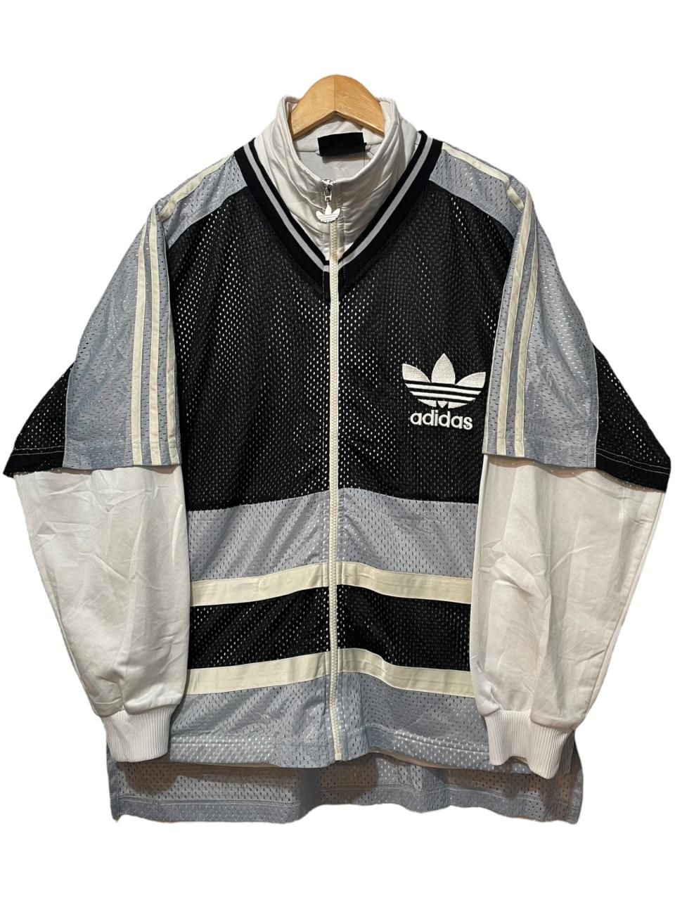 00s adidas Track Jacket 白黒水色 M アディダス トラック 00s adidas Track Jacket 白黒水色 M アディダス トラック