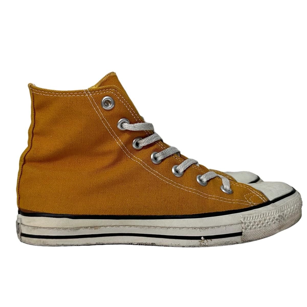 USA製 90s CONVERSE ALL STAR HI マスタード US6/24.5 USA製 90s CONVERSE ALL STAR HI マスタード US6/24.5