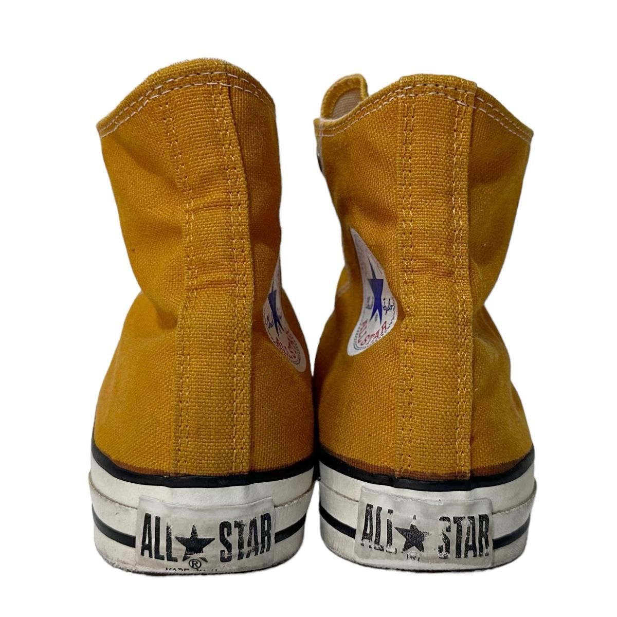 USA製 90s CONVERSE ALL STAR HI マスタード US6/24.5 USA製 90s CONVERSE ALL STAR HI マスタード US6/24.5