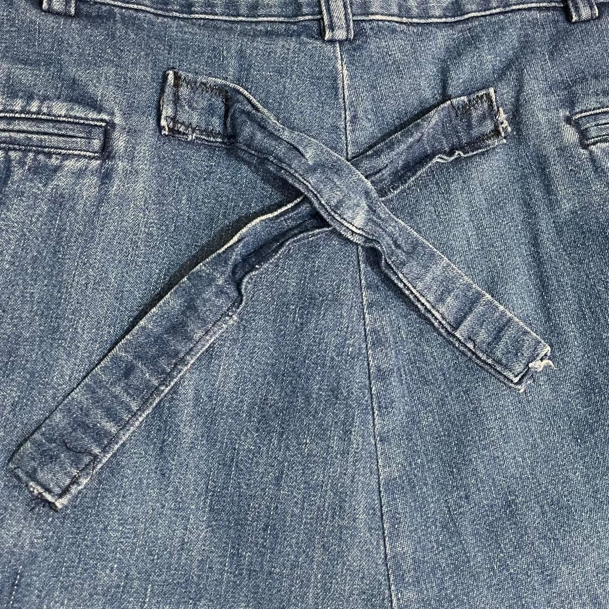 90~00s Polo Ralph Lauren 2 Tuck Denim Pants 青 W37×L28 ポロ