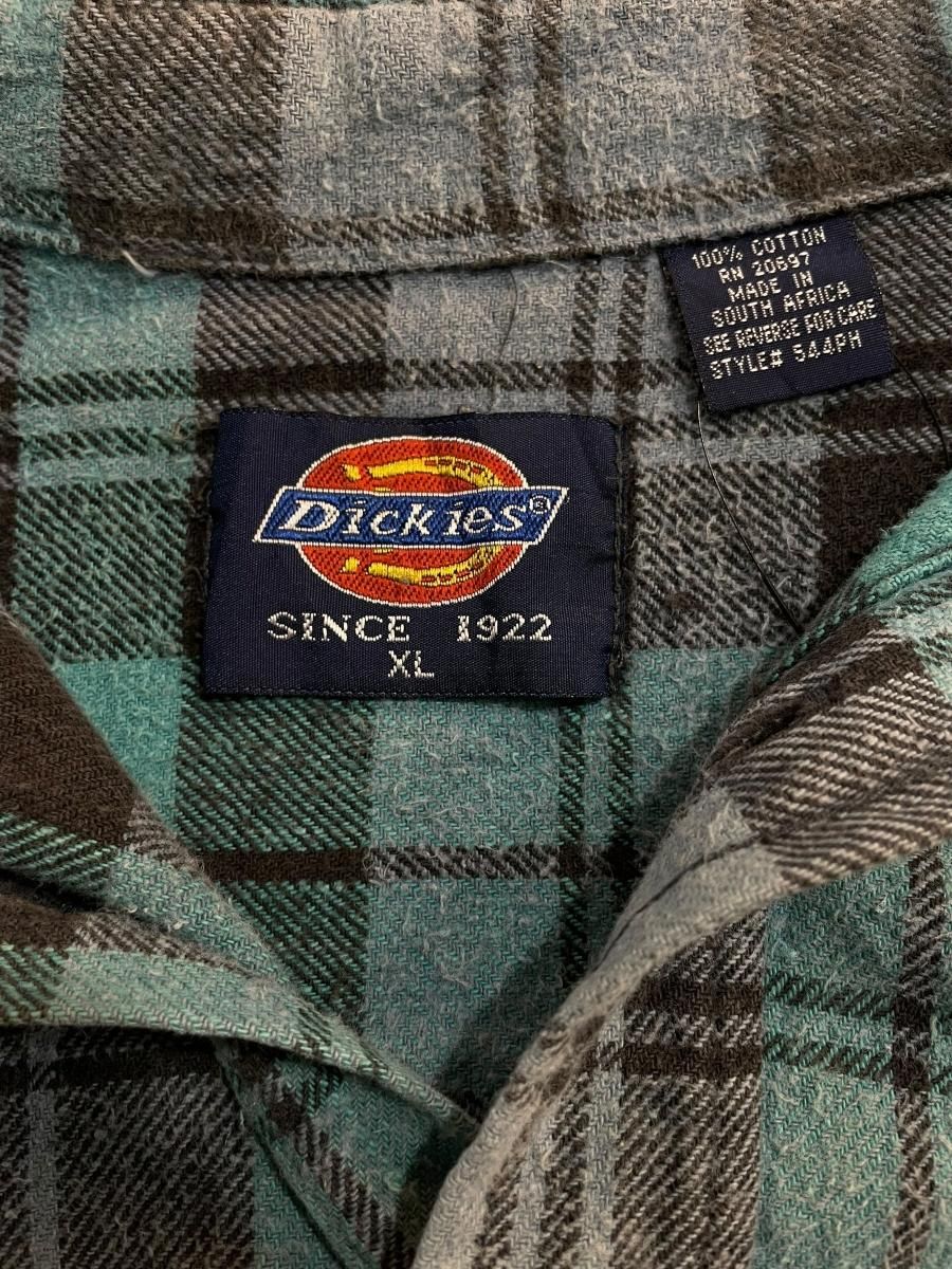 00s Dickies】ジップパーカー ネルシャツ生地 好配色 チェック
