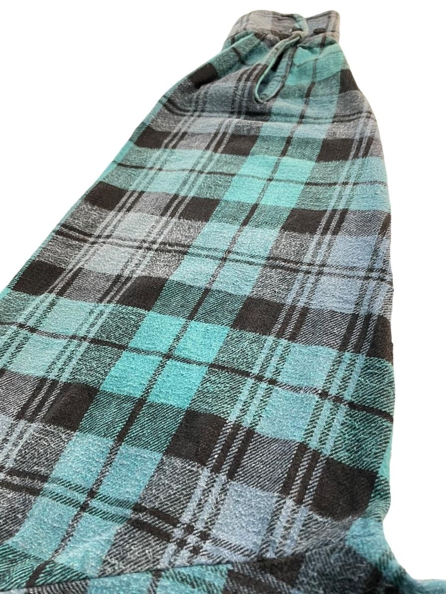 90s ヴィンテージ Dickies オンブレチェック ネルシャツ XL 90s Dickies Check Flannel L/S Shirt 水色黒 XL ディッキーズ