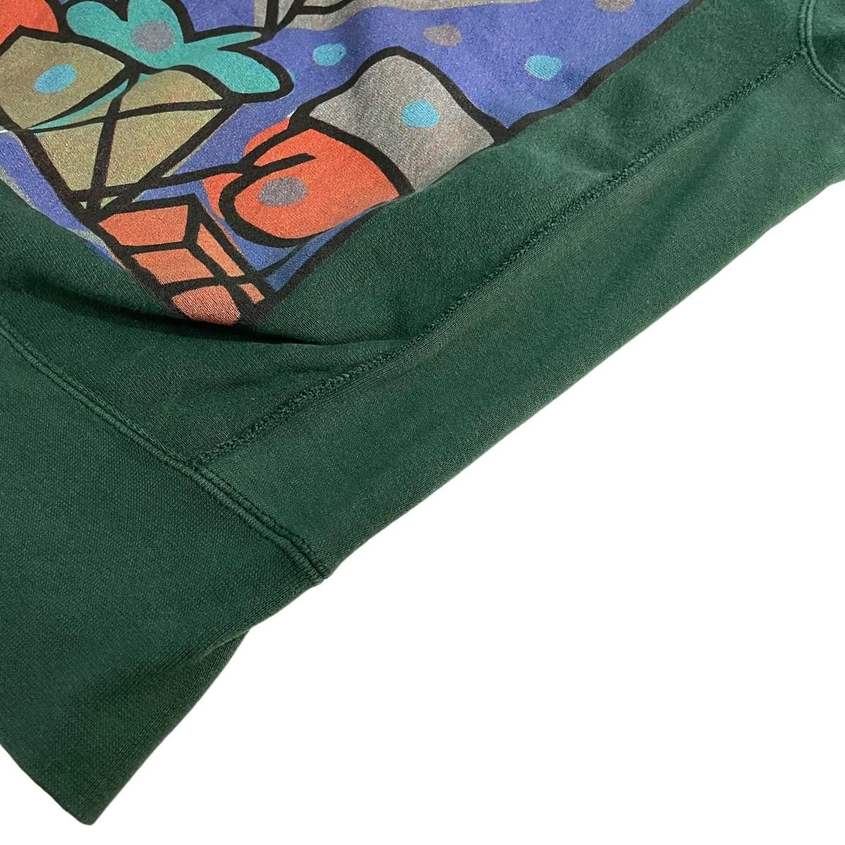 USA製 90s USPS Print Sweatshirt 緑 XL アメリカ合衆国郵便公社