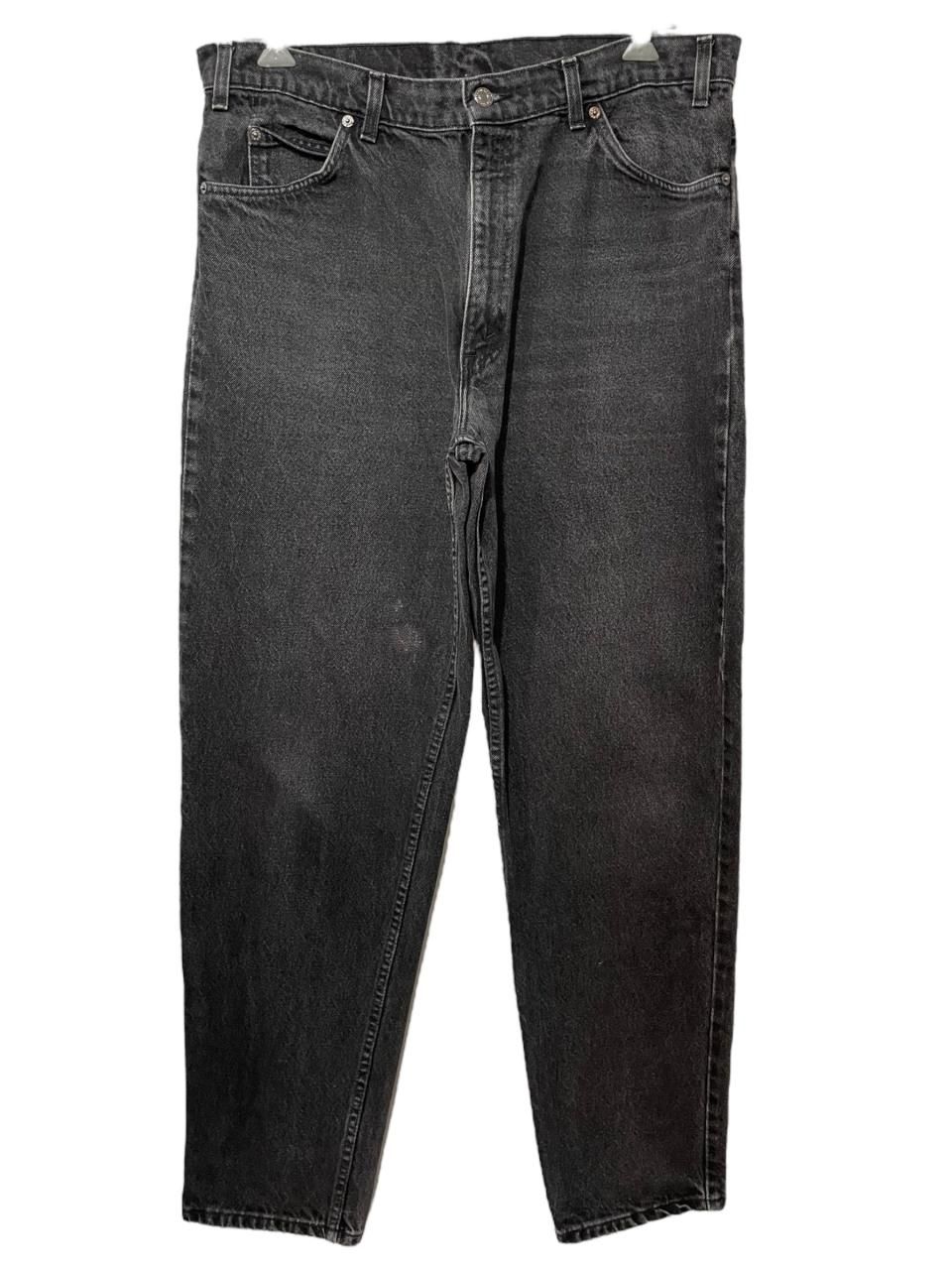 90s ブラックデニム リーバイス 553 550タイプ W38 L32 90s USA製 Levi'sリーバイス 550 ブラック デニムパンツ w38 L32