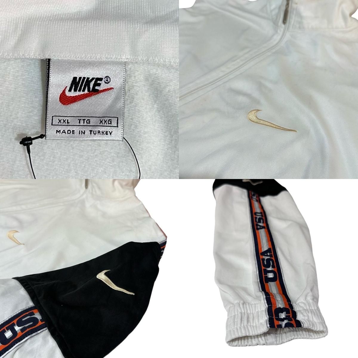 90s NIKE Logo Track Jacket 白 XXL ナイキ トラックジャケット 90s NIKE Logo Track Jacket 白 XXL ナイキ トラックジャケット