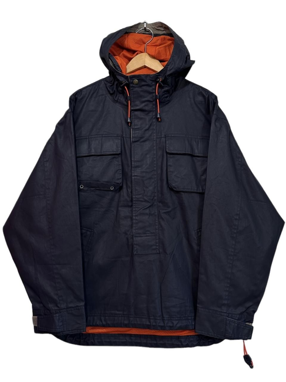 00s OLD GAP Coating Cotton Anorak Parka 紺オレンジ S 00s OLD GAP Coating Cotton Anorak Parka 紺オレンジ S