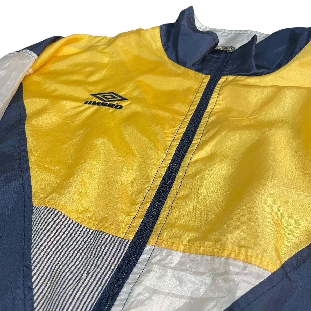 90s UMBRO Logo Nylon Jacket 紺黄白 L アンブロ ロゴ 切り替え 90s UMBRO Logo Nylon Jacket 紺黄白 L アンブロ ロゴ 切り替え
