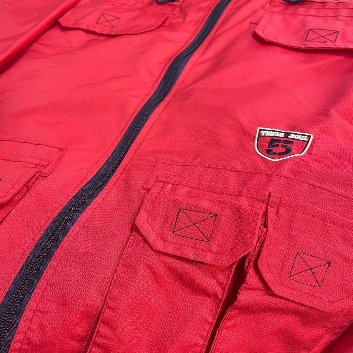 Triple Five Soul Fishing Convertible Nylon Jacket 赤 M