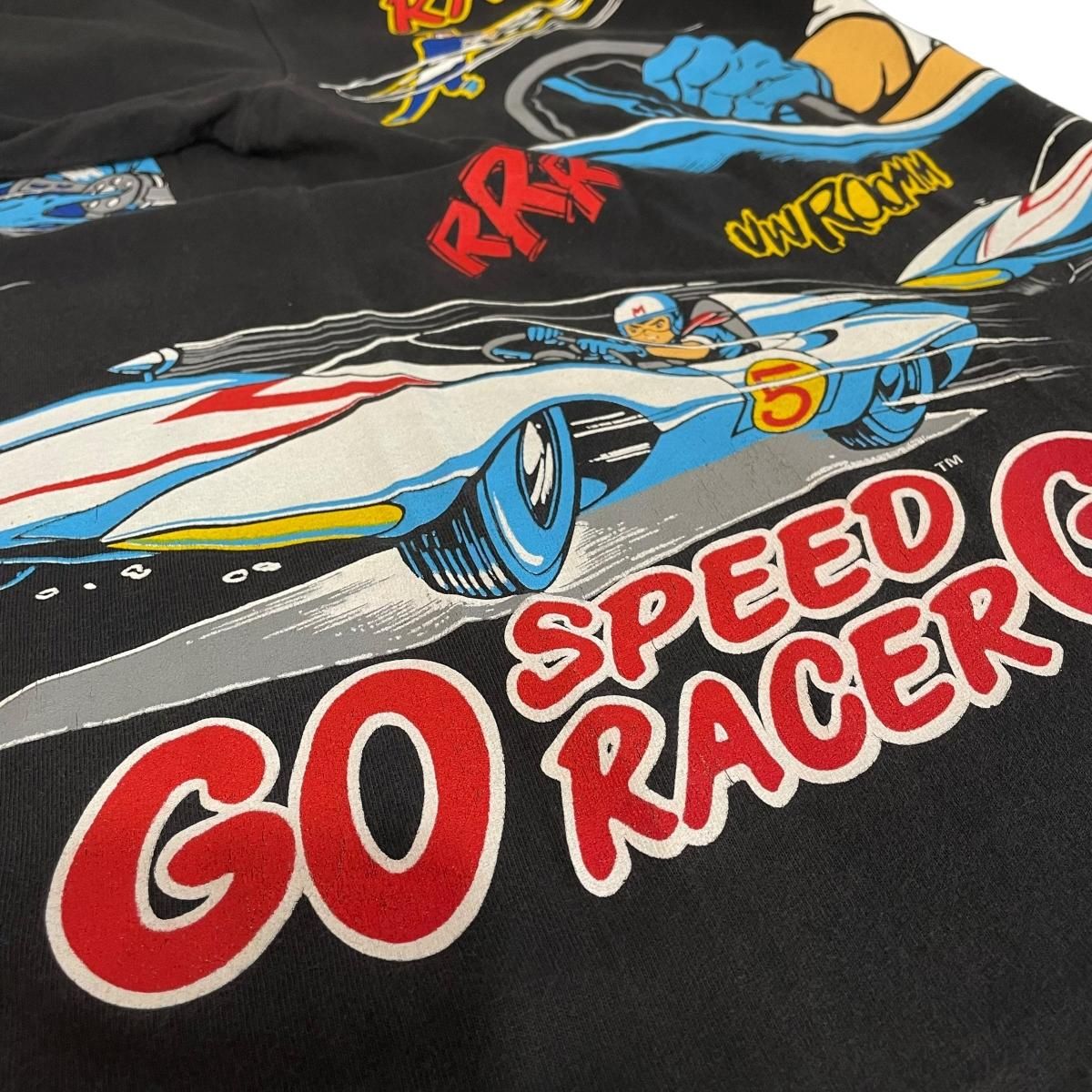 USA製 90s SPEED RACER Multi Print S/S Tee 黒 L スピード USA製 90s SPEED RACER Multi Print S/S Tee 黒 L スピード
