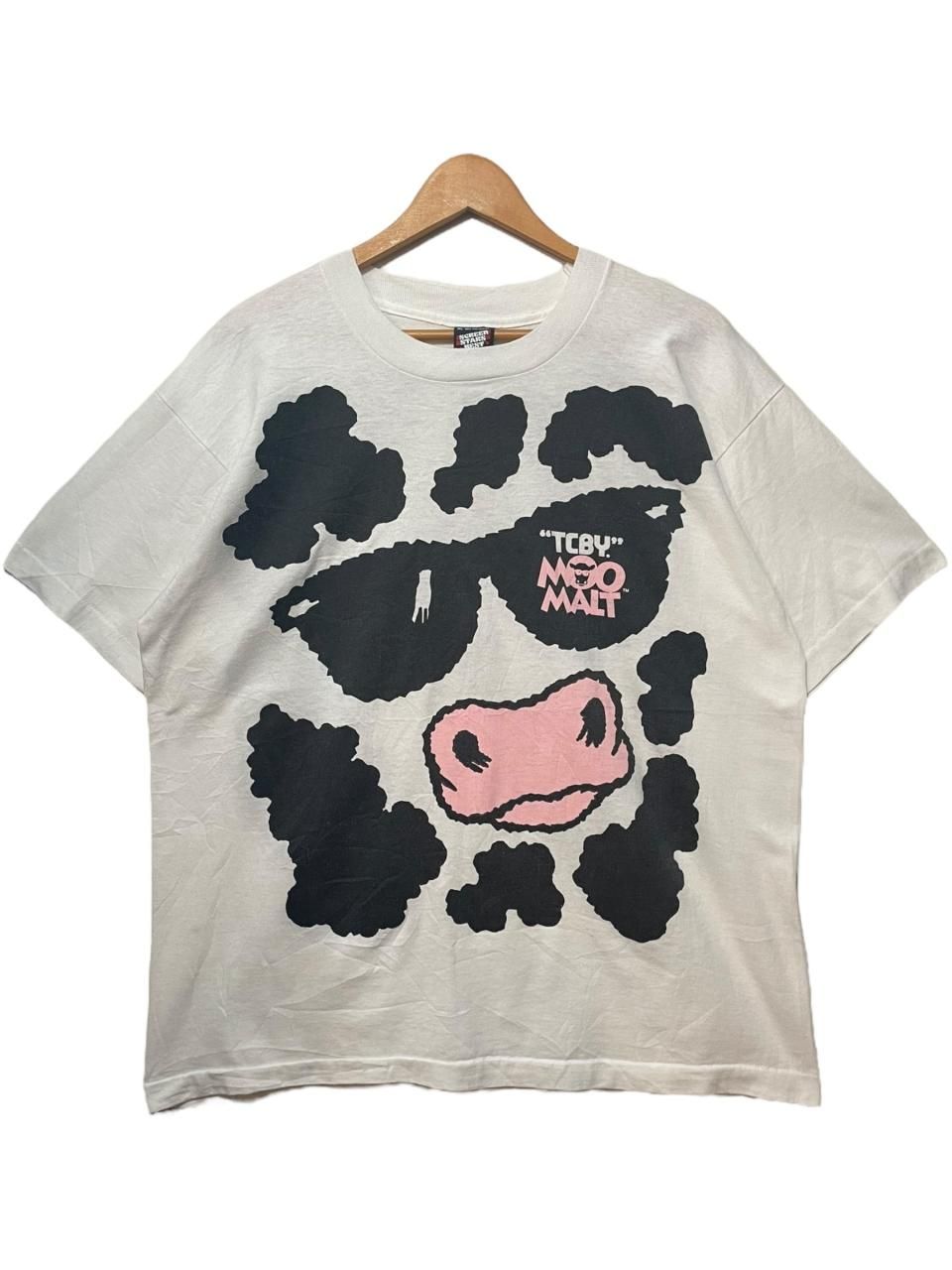 USA製 90s TCBY Moo Malt S/S Tee 白 XL ムーモルト 半袖シャツ USA製 90s TCBY Moo Malt S/S Tee 白 XL ムーモルト 半袖シャツ