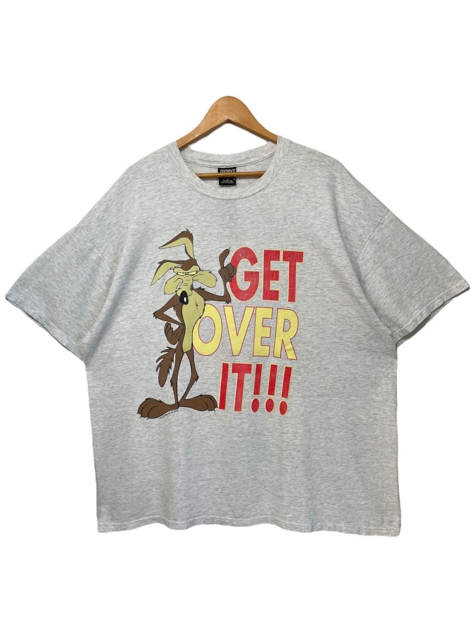 USA製 90s Wile E. Coyote Print S/S Tee 灰 2XL ワイリー USA製 90s Wile E. Coyote Print S/S Tee 灰 2XL ワイリー