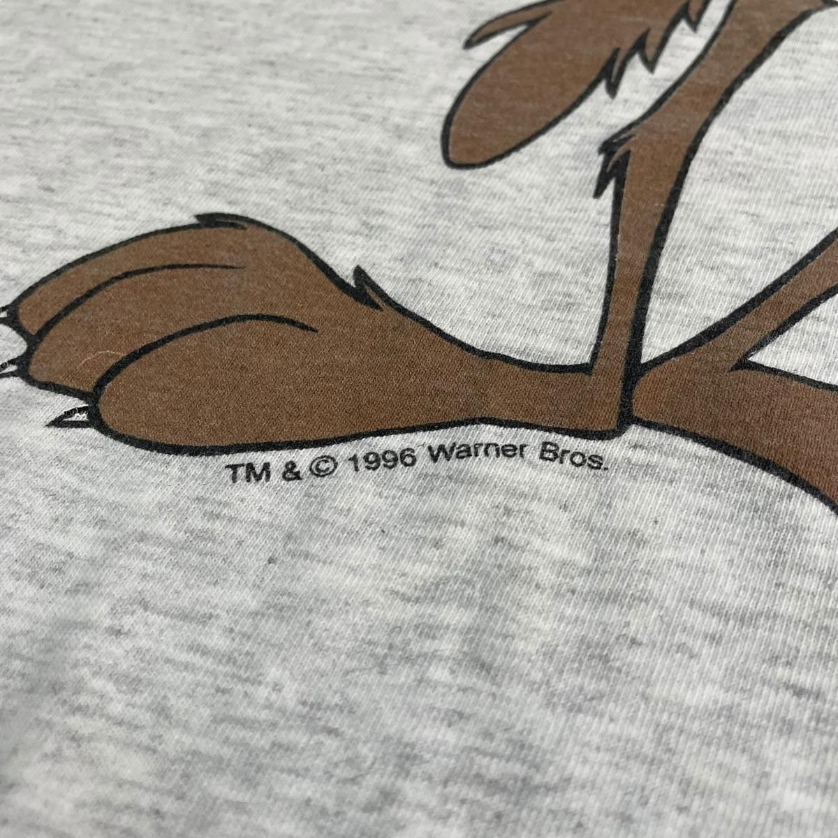 USA製 90s Wile E. Coyote Print S/S Tee 灰 2XL ワイリー USA製 90s Wile E. Coyote Print S/S Tee 灰 2XL ワイリー