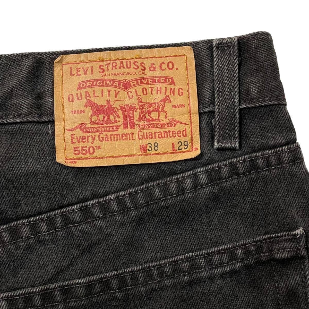 00s Levi's 550 Black Denim Pants 黒 W37×L29 リーバイス Levis 00s Levi's 550 Black Denim Pants 黒 W37×L29 リーバイス Levis