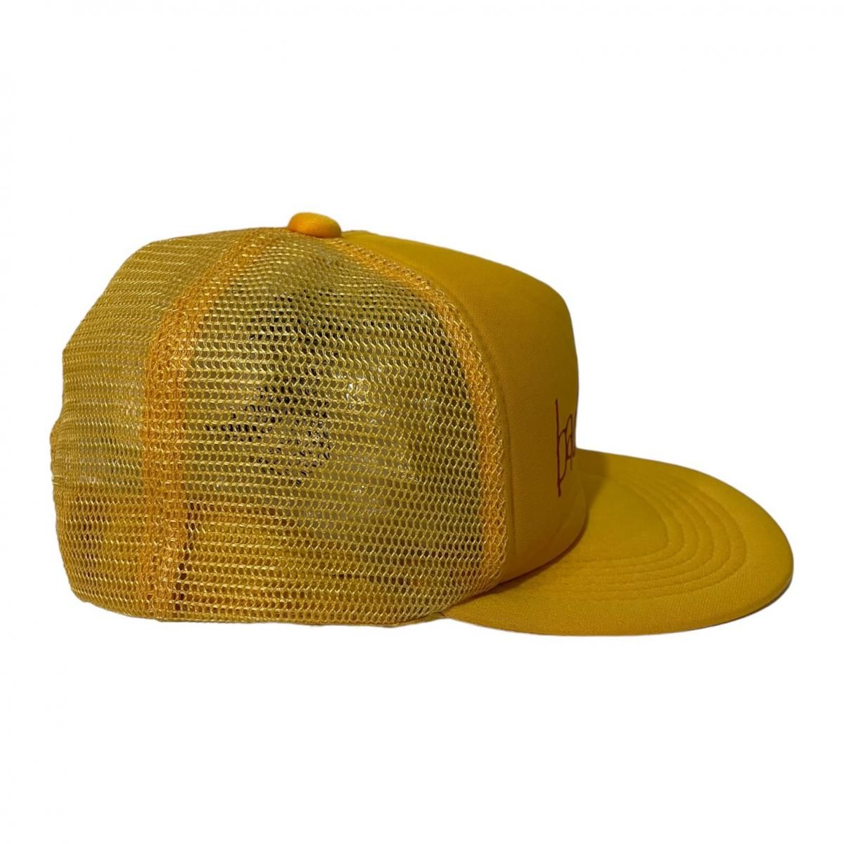 金色装飾のメッシュ帽子 Bad Brains 5 Panel Mesh Cap 黄 バッドブレインズ 5パネル メッシュ