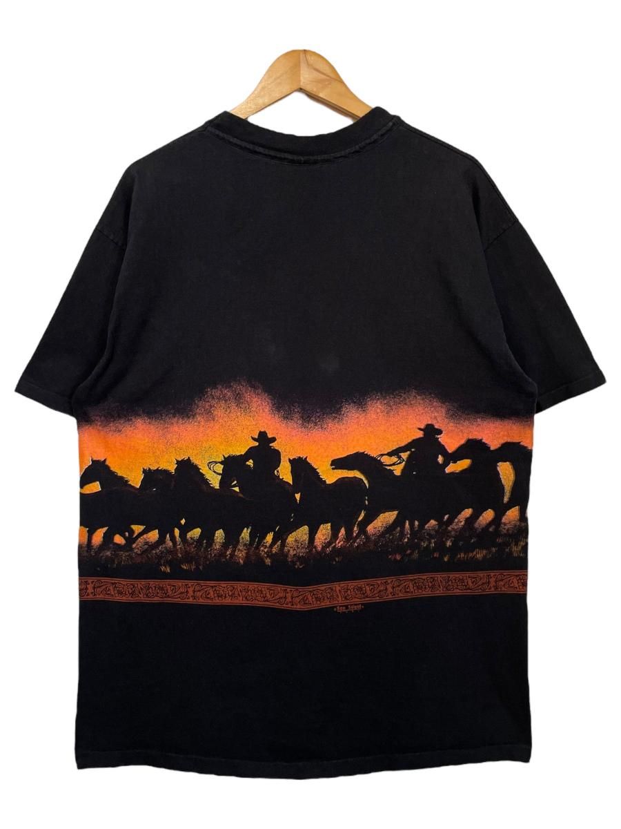 USA製 90s San Segal ”Nevada” Print S/S Tee 黒 XL 90年代 サン USA製 90s San Segal ”Nevada” Print S/S Tee 黒 XL 90年代 サン
