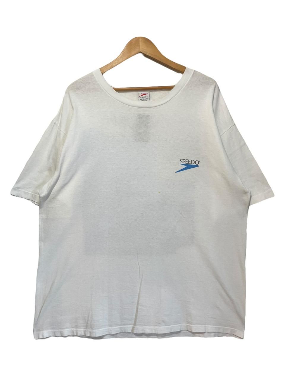 97年 SPEEDO Print S/S Tee 白 XL 90s スピード 半袖 Tシャツ 97年 SPEEDO Print S/S Tee 白 XL 90s スピード 半袖 Tシャツ