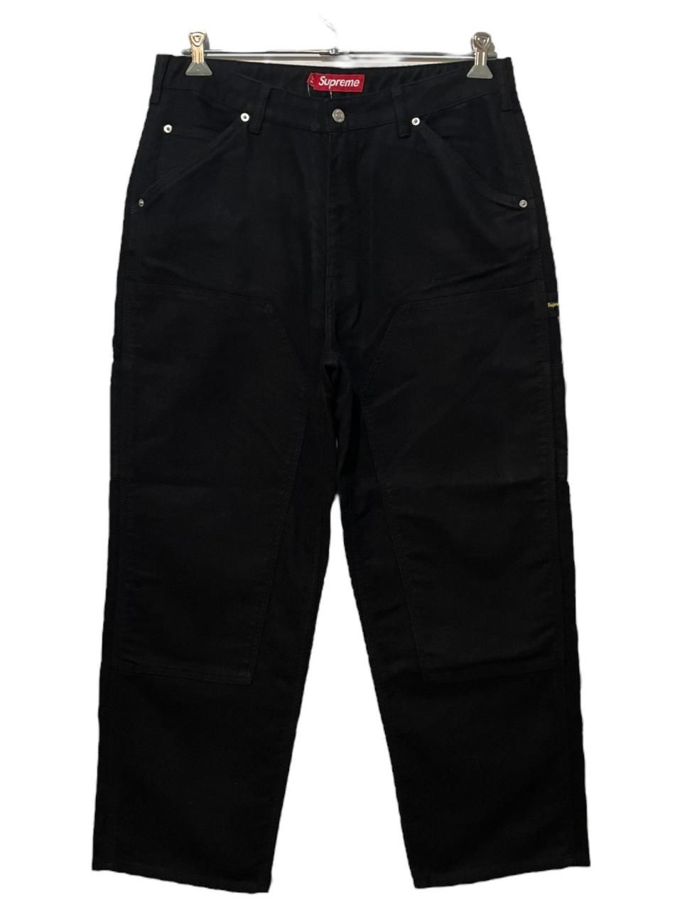 新品 22AW SUPREME Moleskin Double Knee Painter Pants 34 黒
