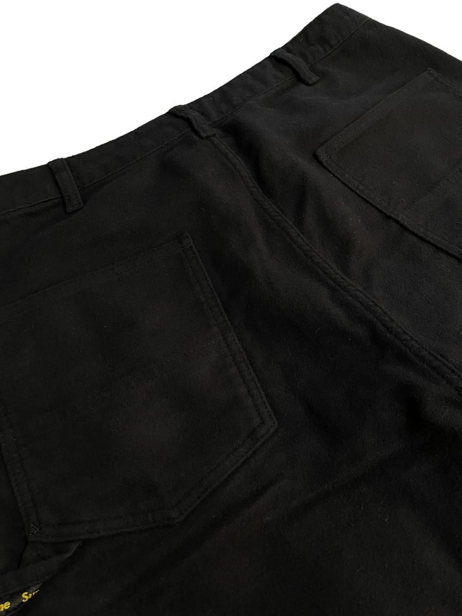 新品 22AW SUPREME Moleskin Double Knee Painter Pants 34 黒