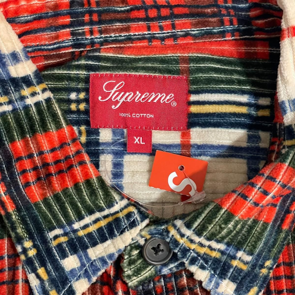 新品 22SS SUPREME Corduroy L/S Shirt XL PLAID シュプリーム 新品 22SS SUPREME Corduroy L/S Shirt XL PLAID シュプリーム