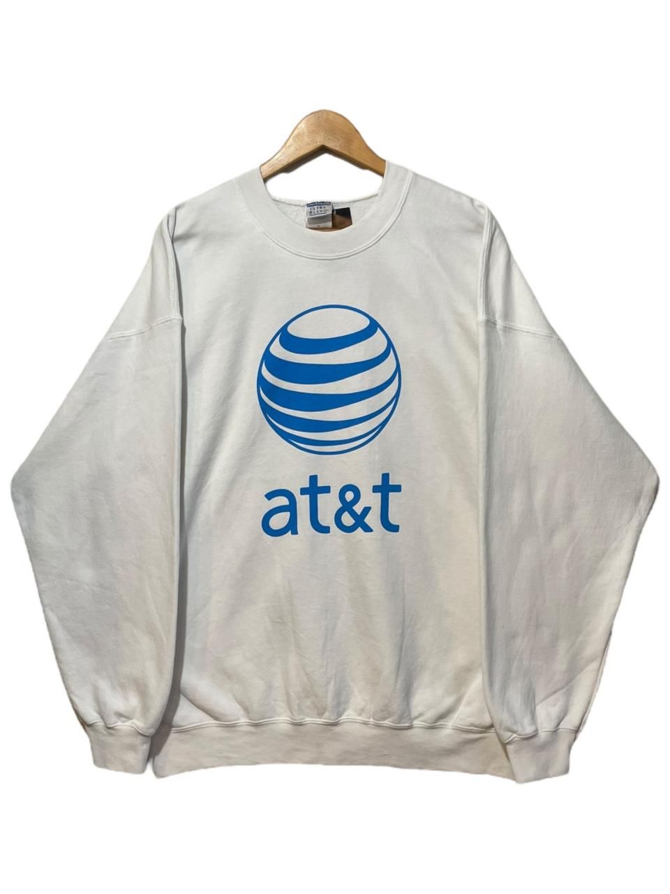 00s AT&T Print Sweatshirt 白 XL スウェット 企業プリント 企業 00s AT&T Print Sweatshirt 白 XL スウェット 企業プリント 企業