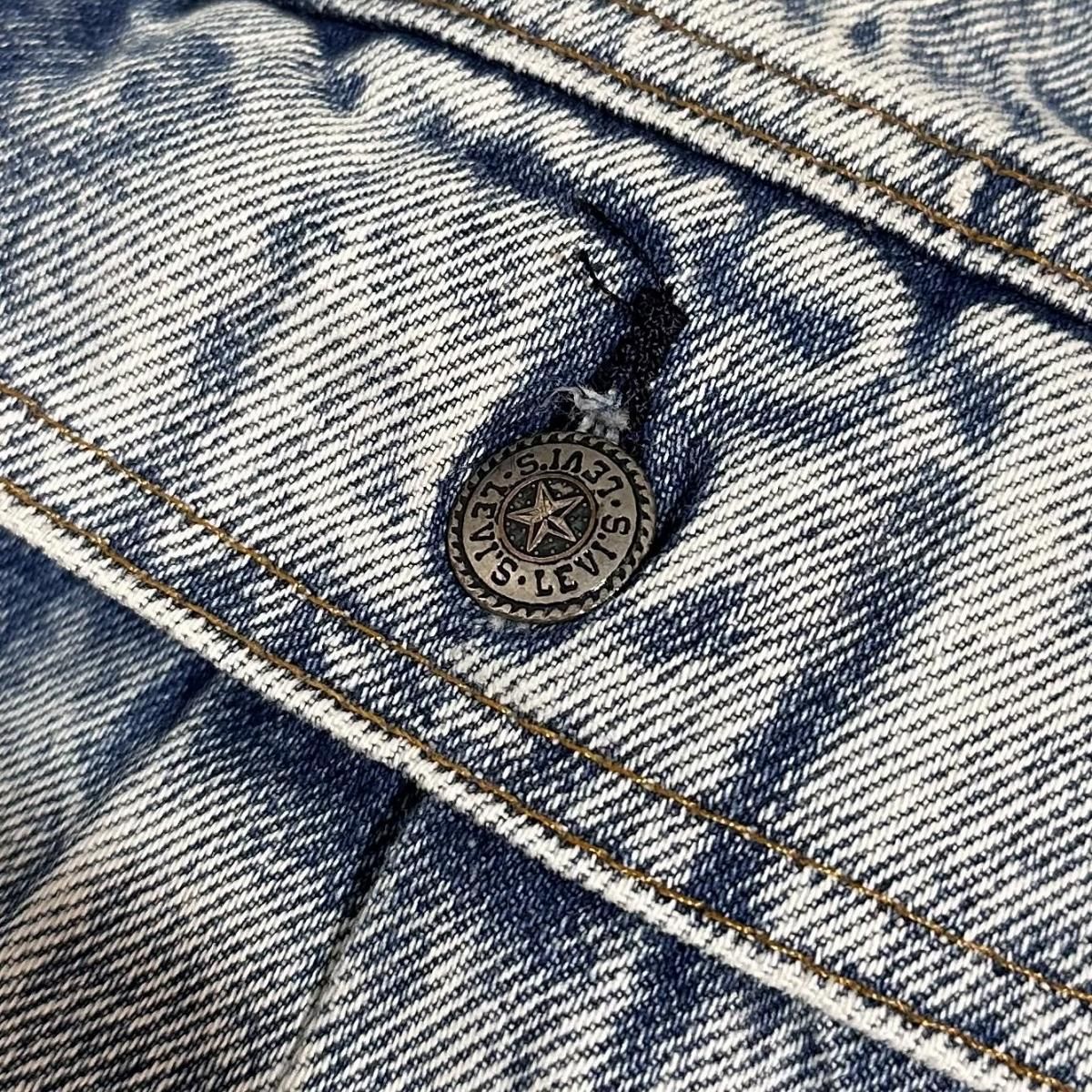 USA製 80s Levi's ”75074-0219” Denim Jacket 薄青 L リーバイス USA製 80s Levi's ”75074-0219” Denim Jacket 薄青 L リーバイス