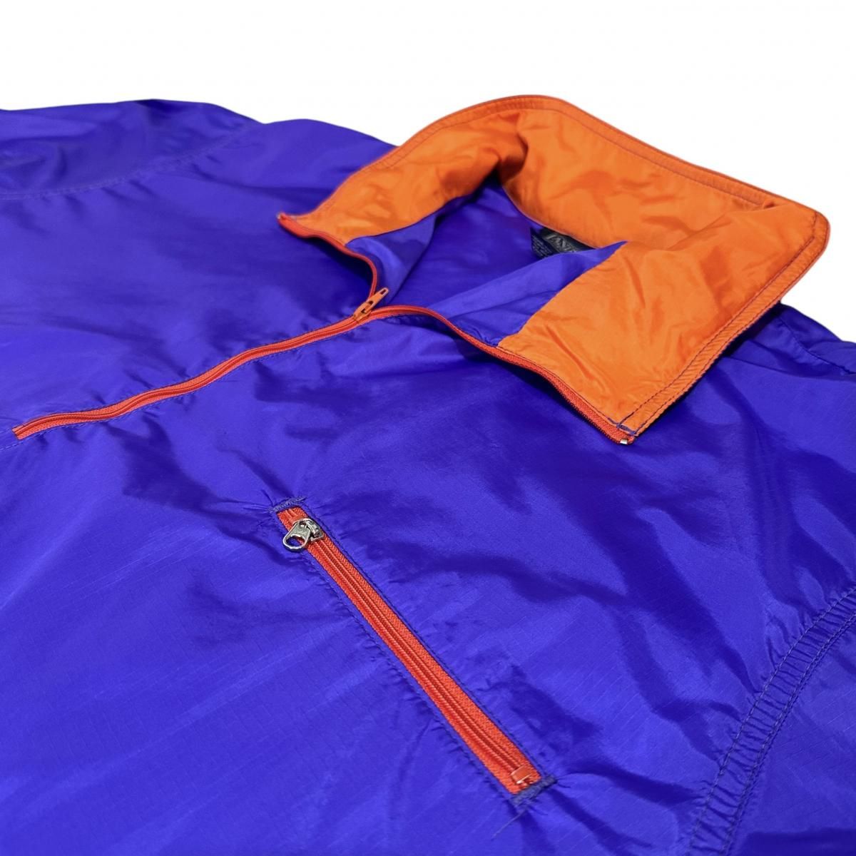 【美品】【古着】Lands' End ハーフジップブルゾン 90s LAND'S END crazy pattern zip up jacket | su