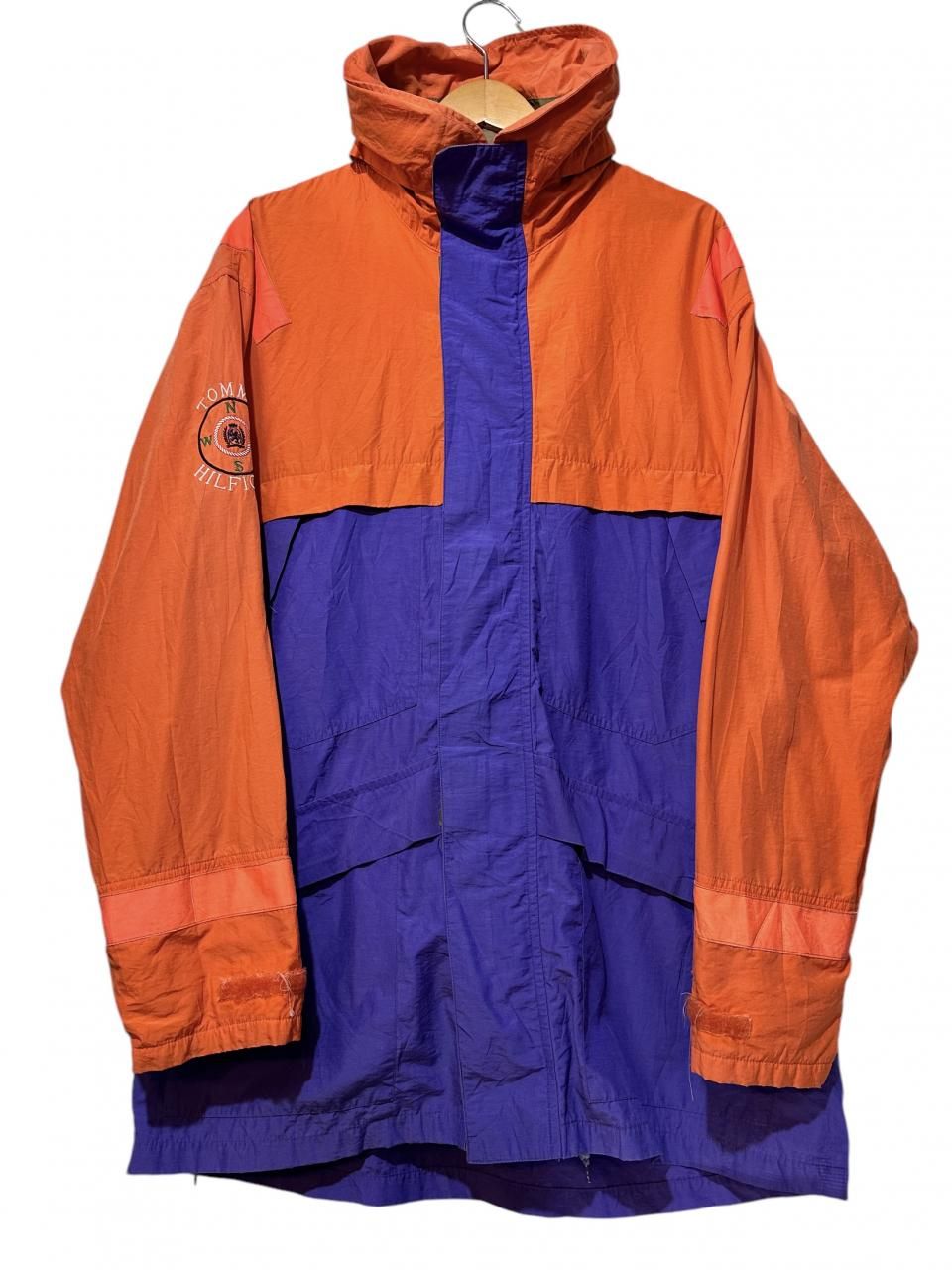 90s TOMMY HILFIGER Nylon Jacket 紫オレンジ M トミー 90s TOMMY HILFIGER Nylon Jacket 紫オレンジ M トミー