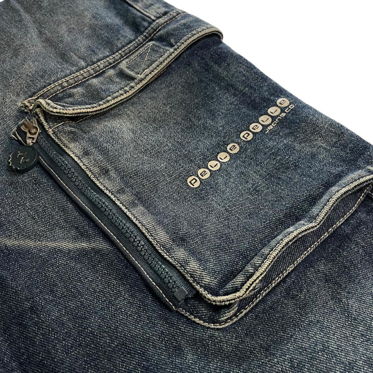 00s PELLE PELLE Denim Cargo Pants 青 W34×L33 ペレペレ デニム 00s PELLE PELLE Denim Cargo Pants 青 W34×L33 ペレペレ デニム
