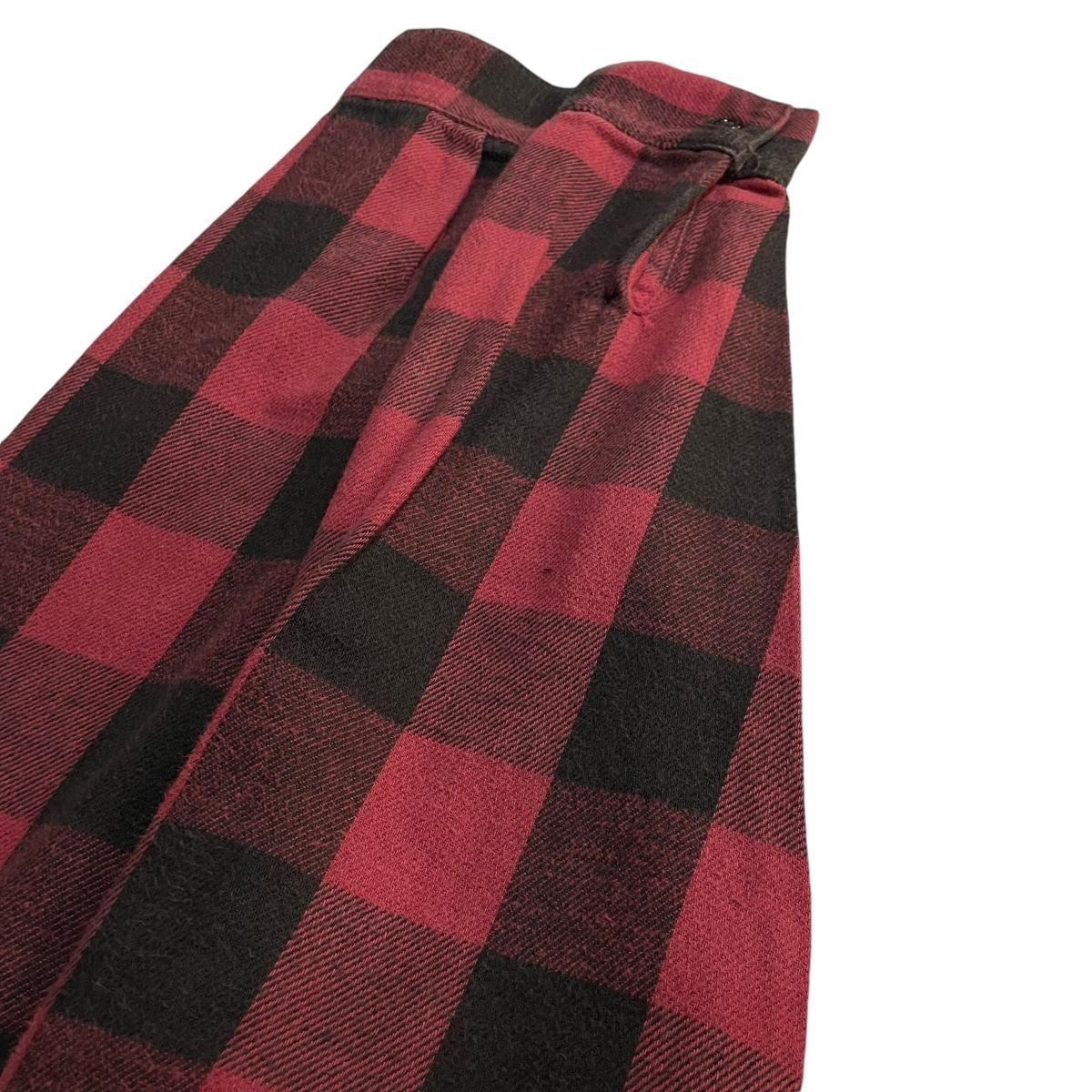 USA製 70s~80s Five Brother Check Flannel L/S Shirt 赤黒 M