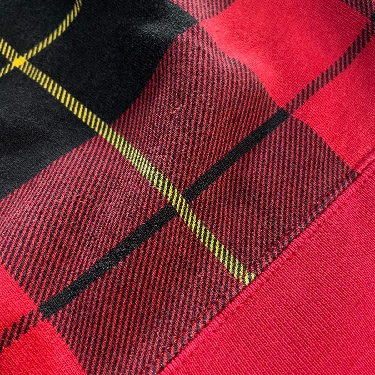 Polo Ralph Lauren Check Crew Neck Sweatshirt 赤黒 XXL ポロ
