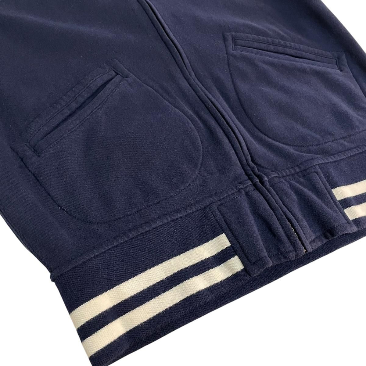Polo Ralph Lauren ジップ スウェット ジャージ コットン 紺白 M Polo Ralph Lauren ジップ スウェット ジャージ コットン 紺白 M