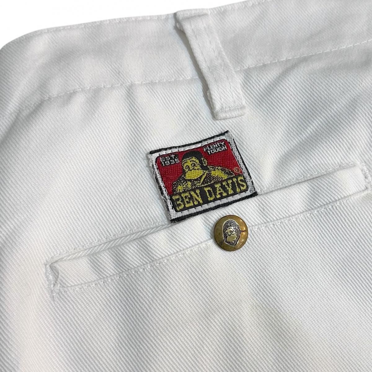 BEN DAVIS フリスコパンツ ワークパンツ 白 W32×L29 ベンデイビス