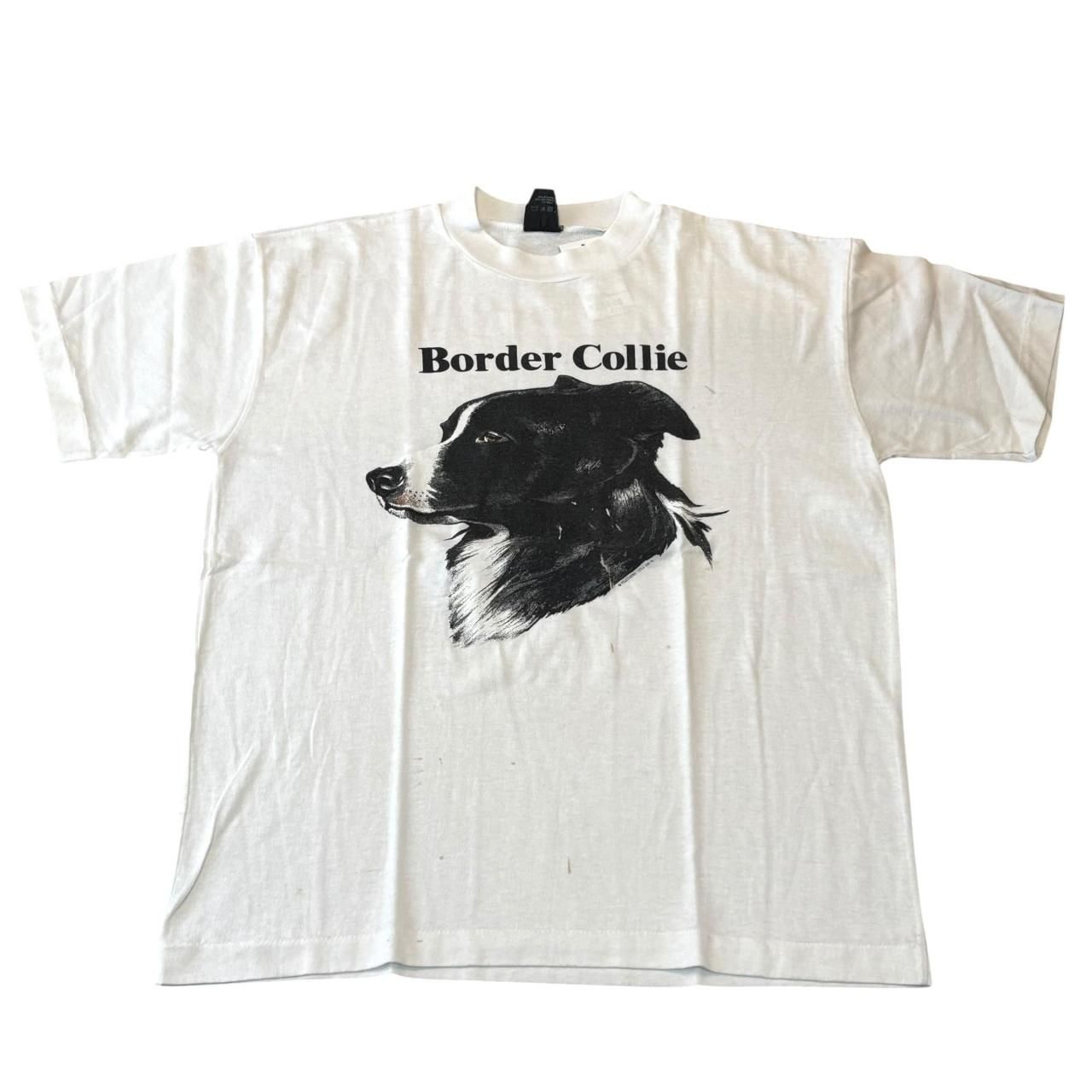 90s ボーダーコリー Tシャツ 犬T ドッグ アニマル 白 L 90s ボーダーコリー Tシャツ 犬T ドッグ アニマル 白 L - メルカリ
