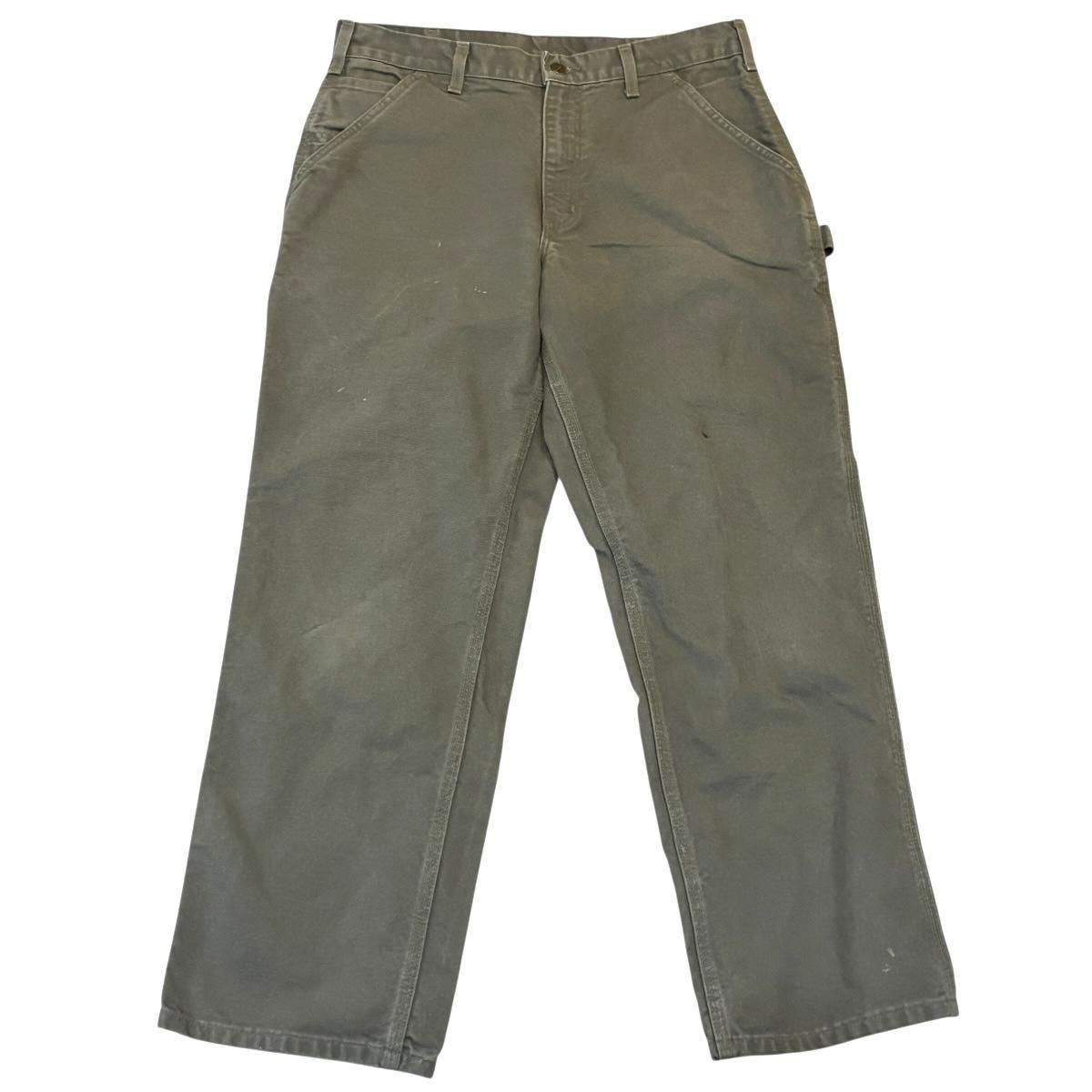激レア　ツイル ペインターパンツ　カーハート　古着　アーミーグリーン　W44 激レア ツイル ペインターパンツ カーハート 古着 アーミーグリーン