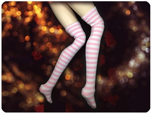 ドール服　DD用　ハイソックス付 BJDドール用アクセサリー socks☆セクシーソックス ベルト付き