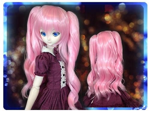 ドールウィッグ*ロングカールツインテール*コットンキャンディー